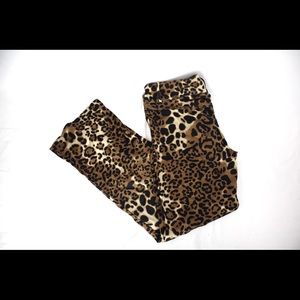 Cache cheetah print pants